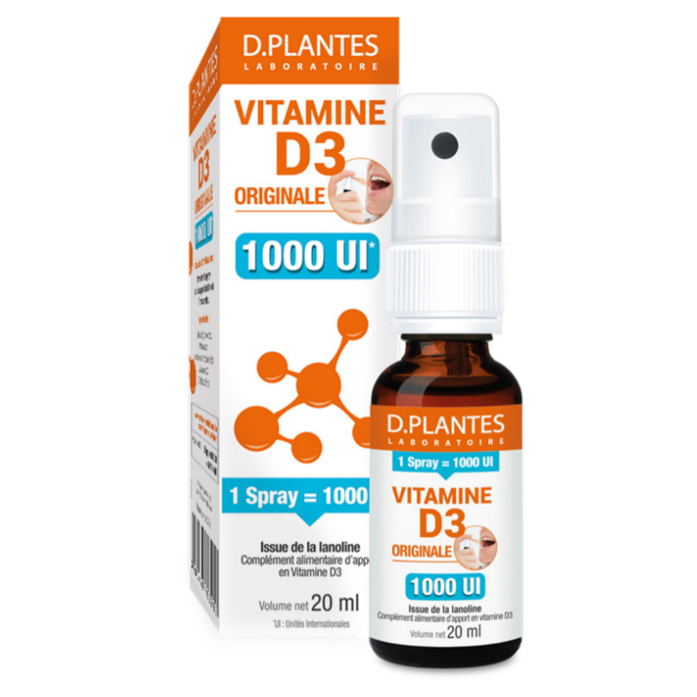 D. Plantes Vitamin D3 Original 1000 UI spray 20 ml