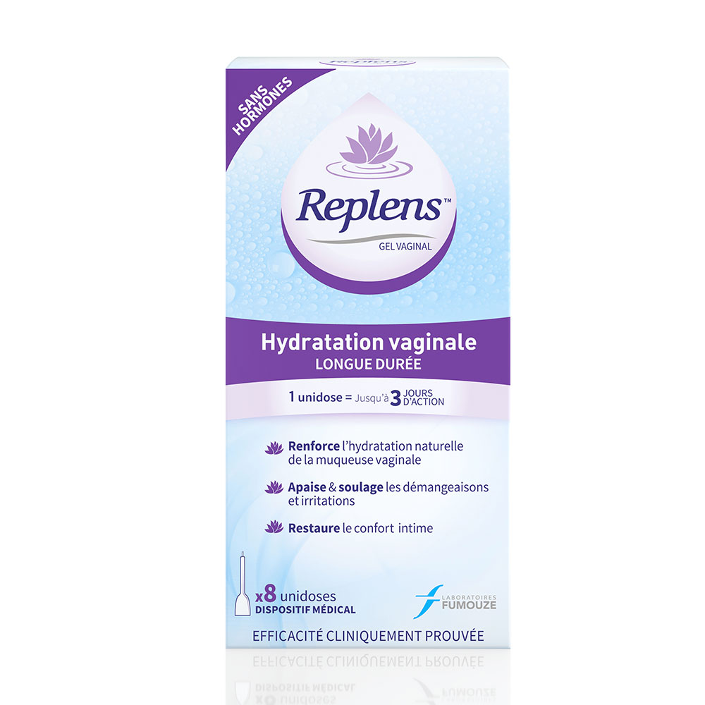 Replens Vaginal hydration gel 8 single-dose applicators