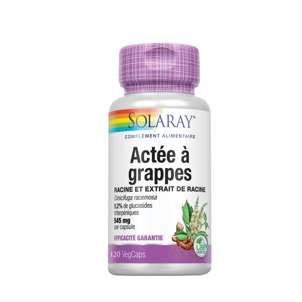 Solaray Actee Grape Seed 120 capsules