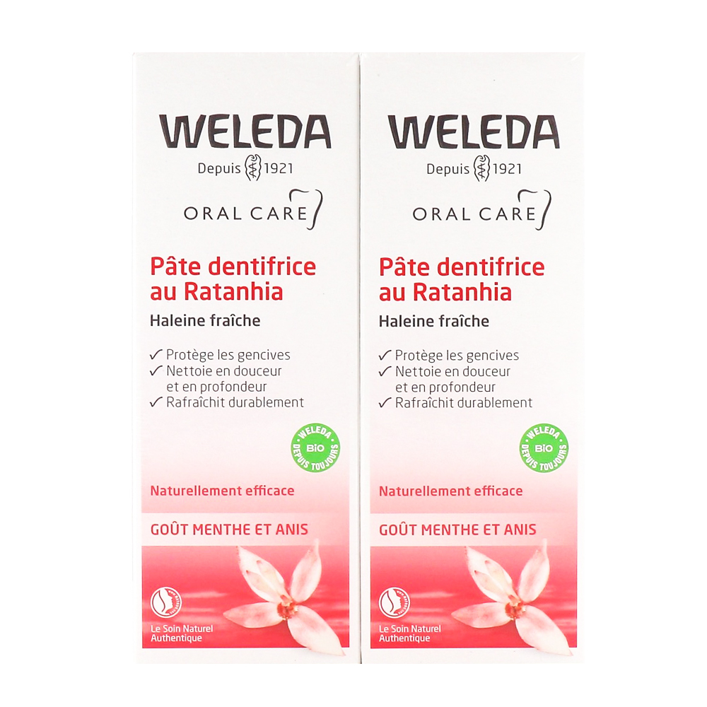Weleda Ratanhia Toothpaste Duo 2x75 ml