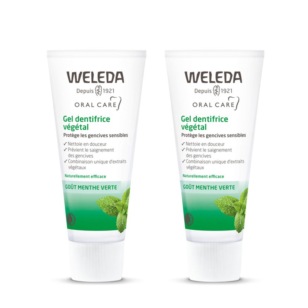 Weleda Plant Toothpaste Gel Spearmint flavor 2x75ml