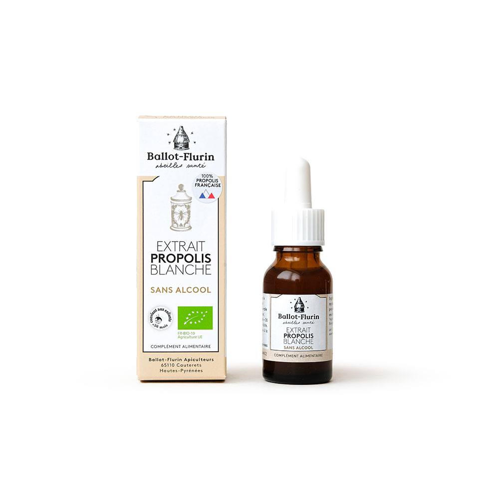 Ballot-Flurin Organic Alcohol Free White Propolis Extract 15ml