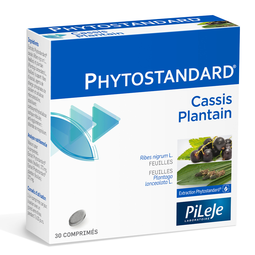 Pileje Phytostandard Blackcurrant and plantain 30 Tablets