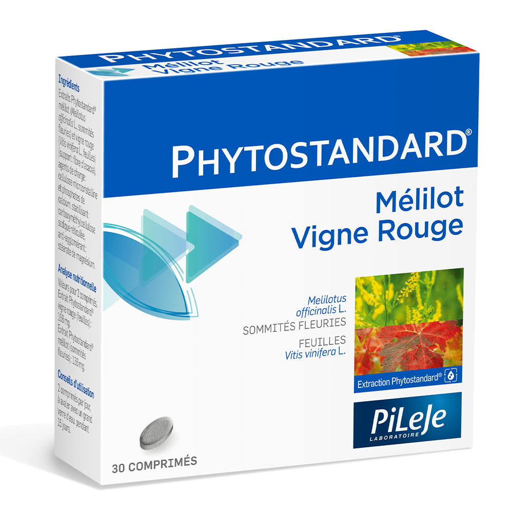 Pileje Phytostandard Melilot and Red Vine X 30 Tablets