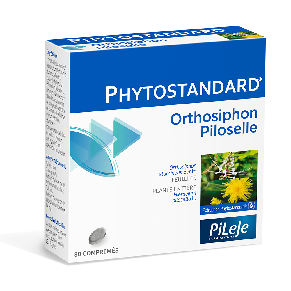 Pileje Phytostandard Orthosiphon and piloselle 30 comprimés