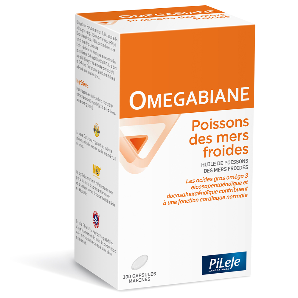 Pileje Omegabiane Coldwater Fish 100 capsules