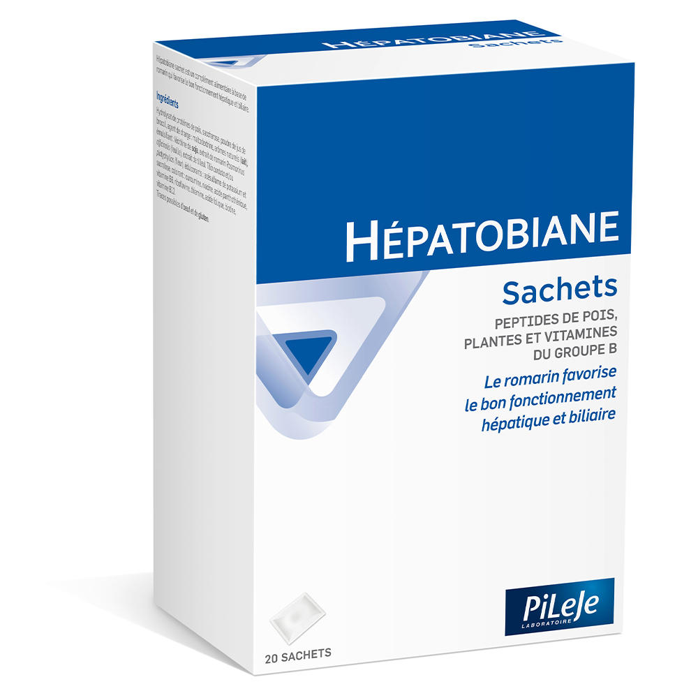 Pileje Hepatobiane Pea peptides, plants and B vitamins 20 sachets