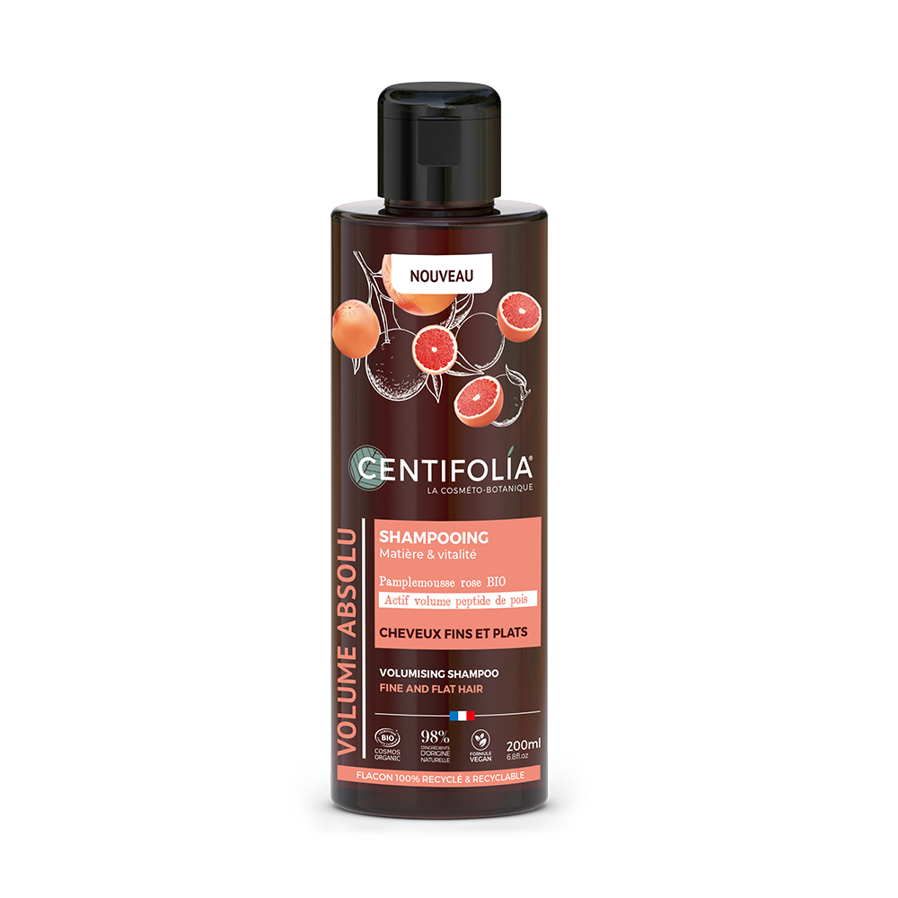 Centifolia Volume Grapefruit and rose organic shampoo fine, flat hair 200 ml
