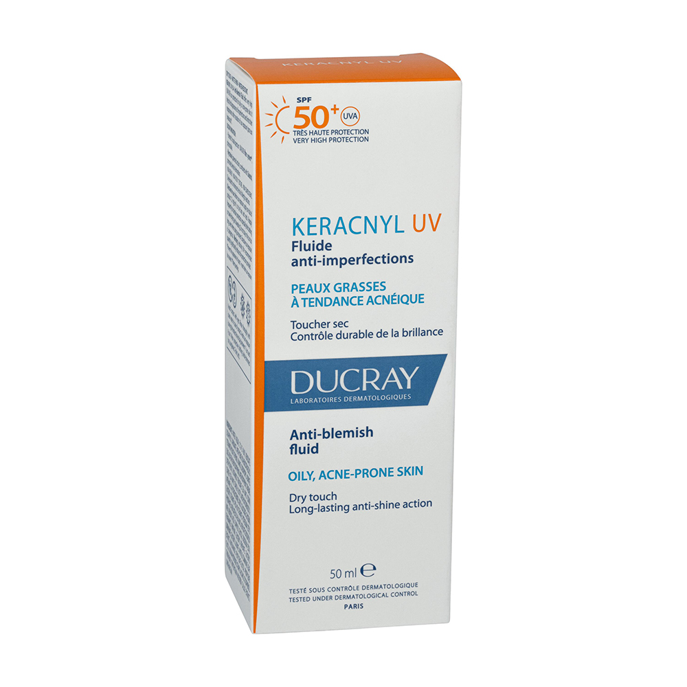 Ducray Keracnyl Fluide anti-imperfections SPF50+ Oily skin with a tendency to acne 50ml