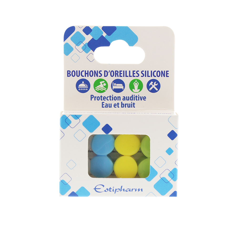 Estipharm Silicone ear plugs (x8)