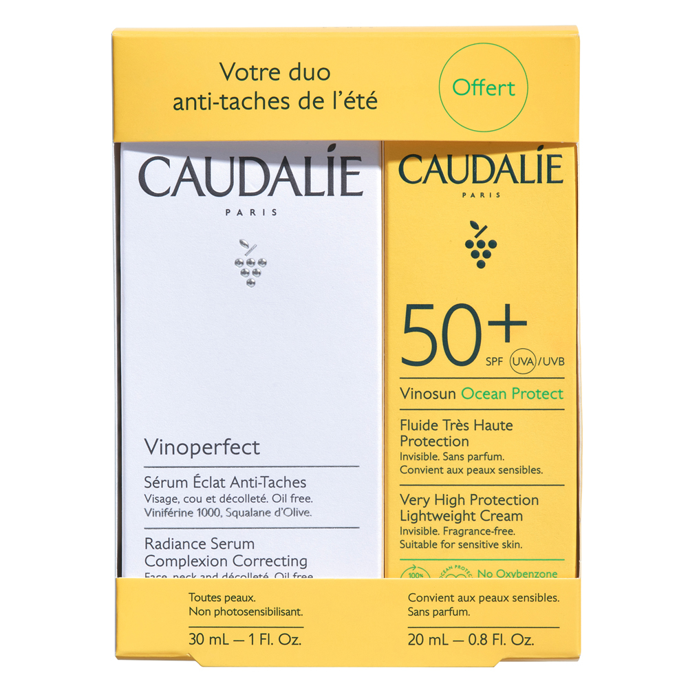 Caudalie Vinoperfect Serum & SPF50+ High Protection Fluid