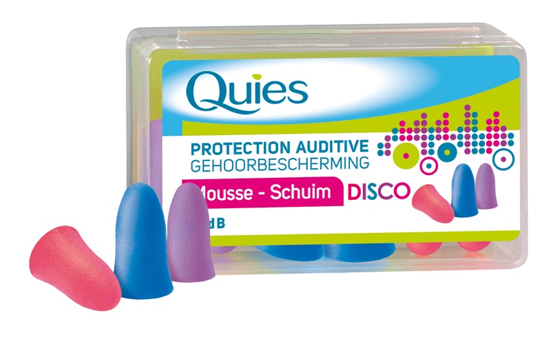 Quies Rubber Foam Ear Plugs Disco 3 Pairs