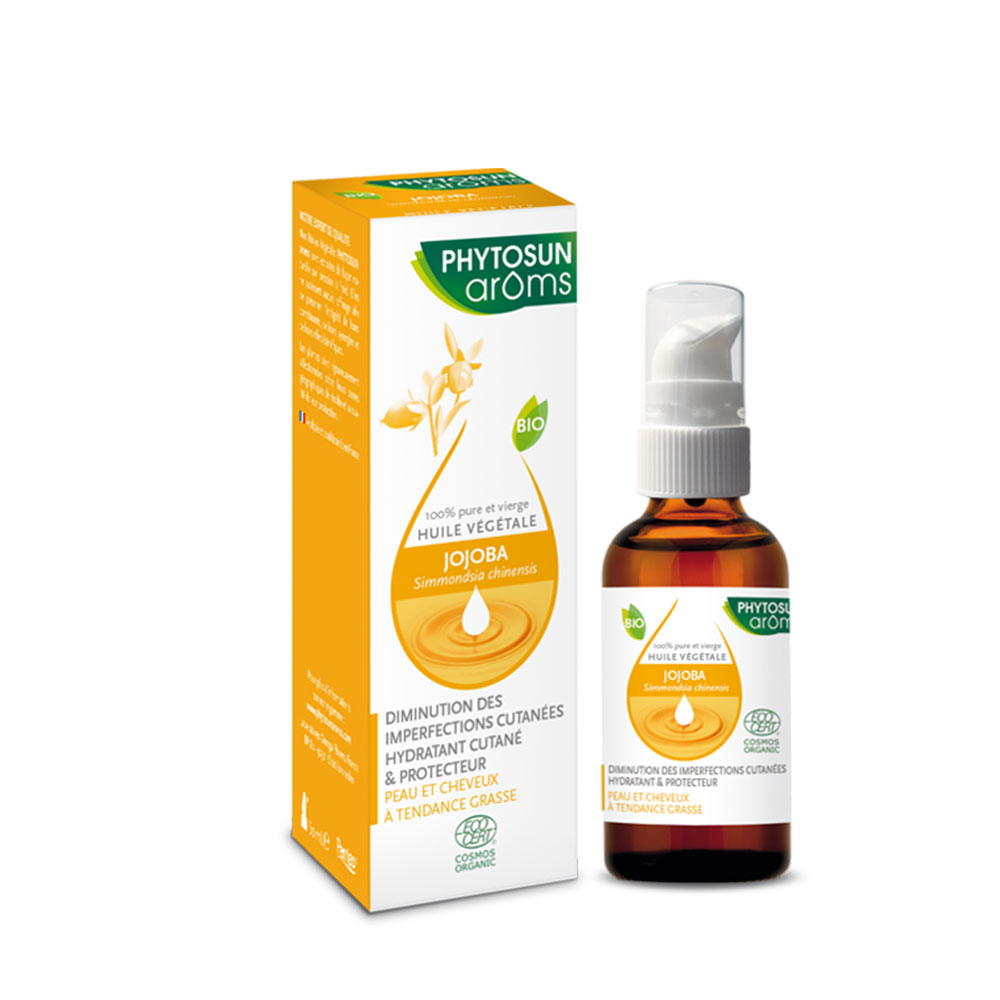Phytosun Aroms Organic Jojoba Plant Oils Oily Skin and Hair 50ml