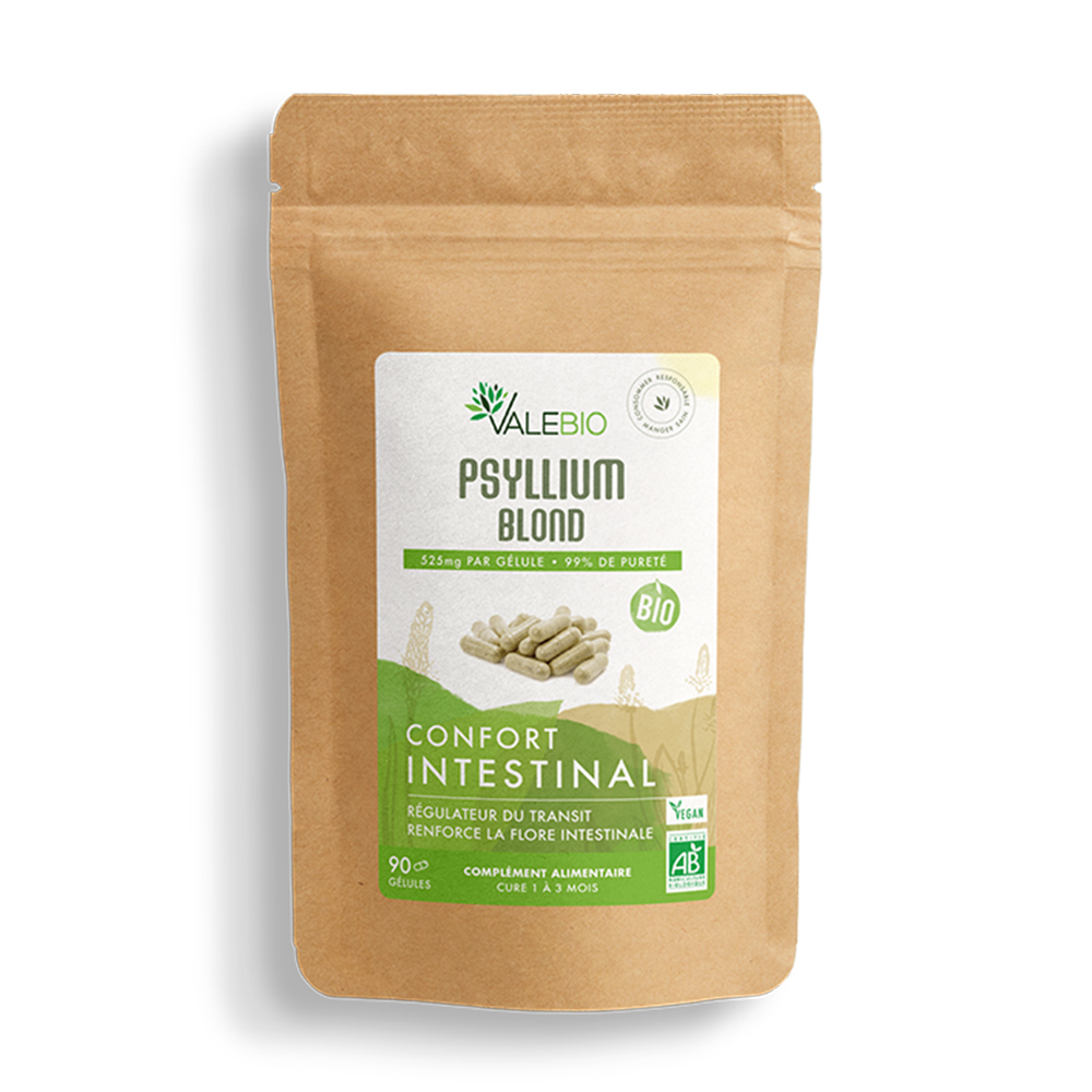 Valebio Organic Blonde Psyllium 90 capsules