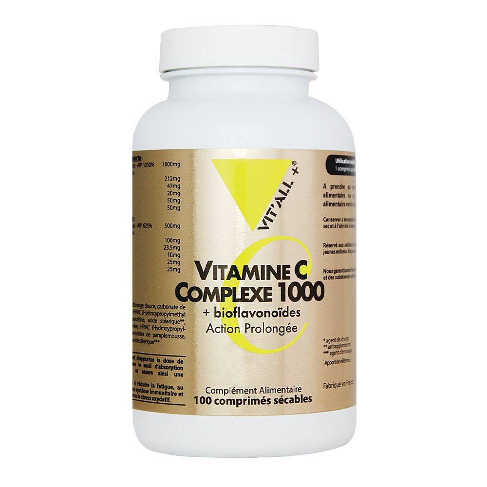 Vit'All+ Vitamin C 1000 complex with bioflavonoids Bioflavonoïdes 100 Breakable Tablets