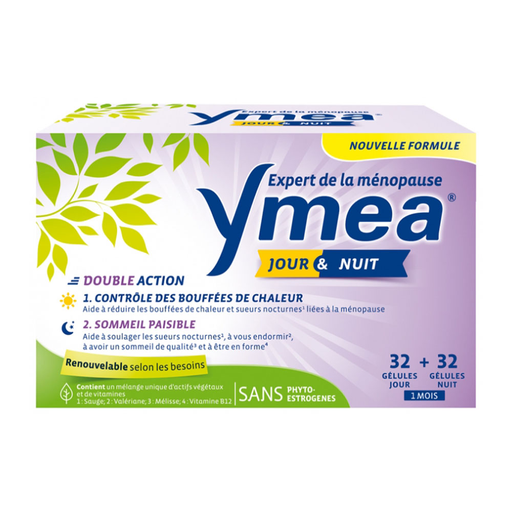 Ymea Menopause Night&day 2x64 Capsules 2x32 Gélules