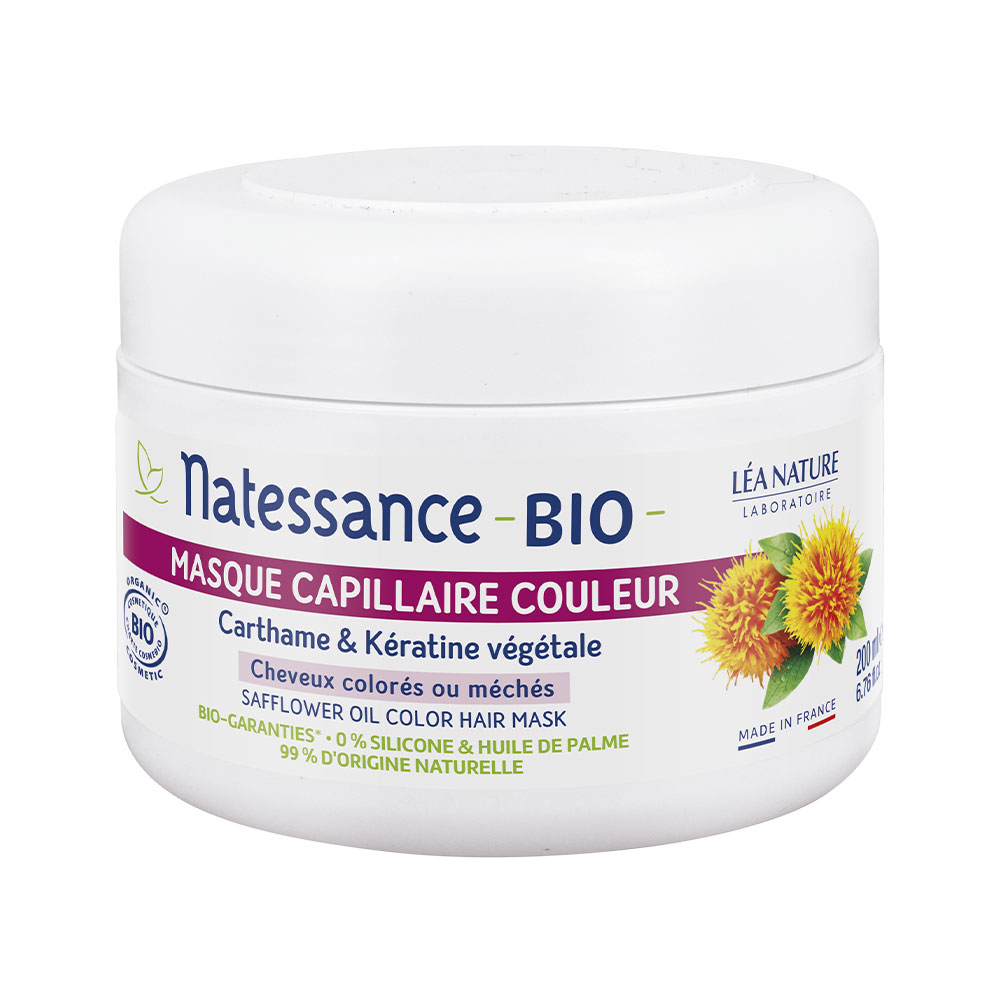 Natessance Organic Cartharme & Keratin Mask Coloured or highlighted hair 200ml