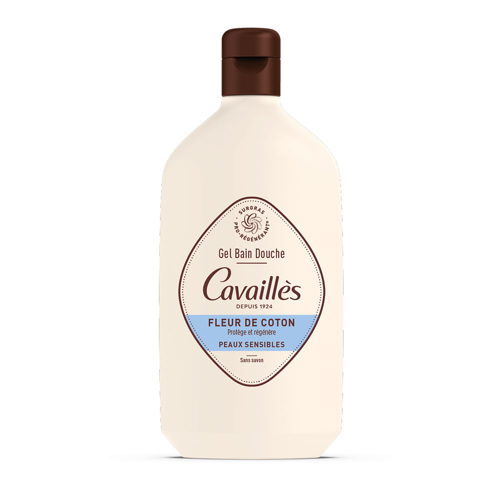 Cavaillès Bath &amp; Shower Gel Cotton Flower Sensitive Skin 400ml