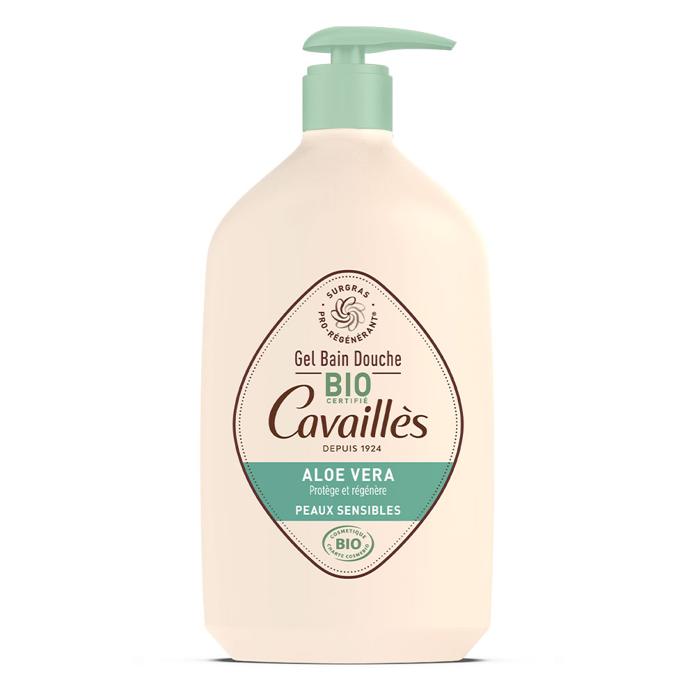 Cavaillès Organic Aloe Vera Bath &amp; Shower Gel Sensitive Skin 1L