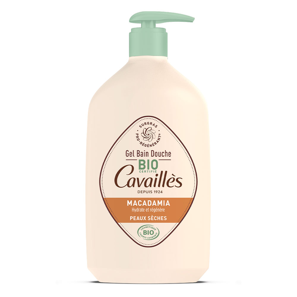 Cavaillès Organic Macadamia Oil Bath &amp; Shower Gel Dry Skin 1L