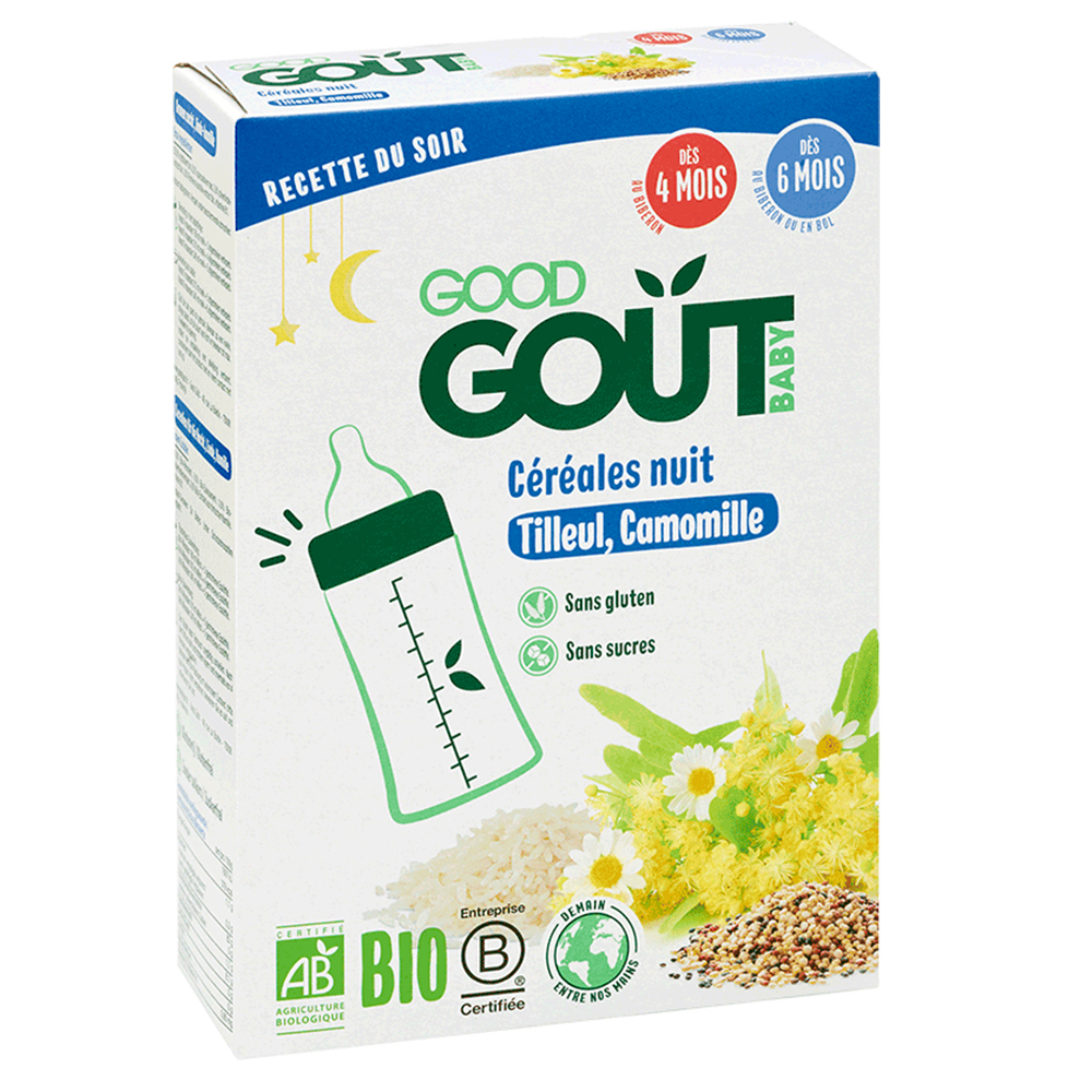 Good Gout Céréales Night helps you fall asleep From 4 Months 200g