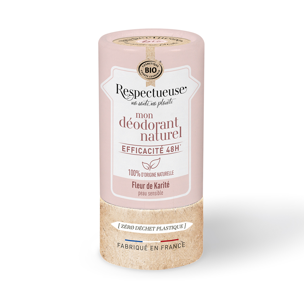 Respectueuse Mon Deodorants Naturel Efficace 48h Bioes Sensitive Skin Perfumes Karité Flower 50g