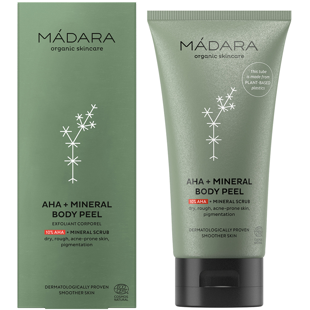 MÁDARA organic skincare AHA + Mineral Body scrub 175ml