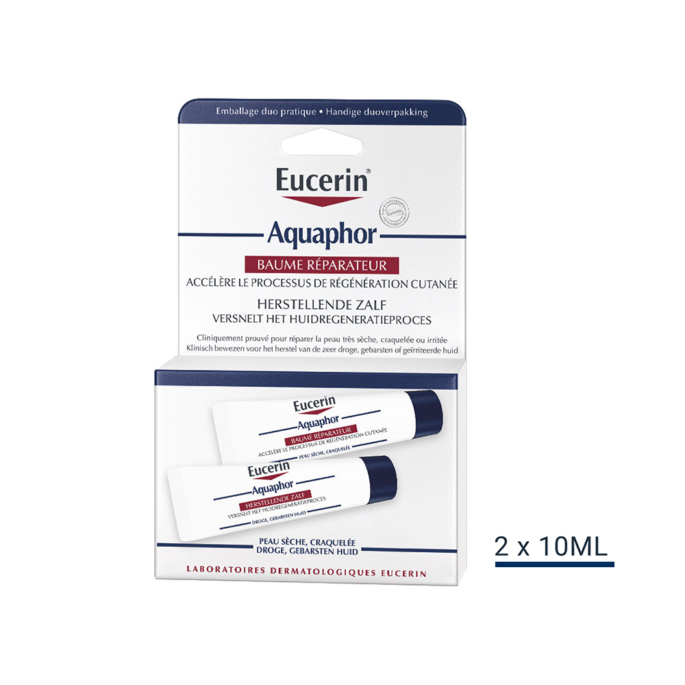 Eucerin Aquaphor Repairing Balm Dry and Cracked Skin 2x10g