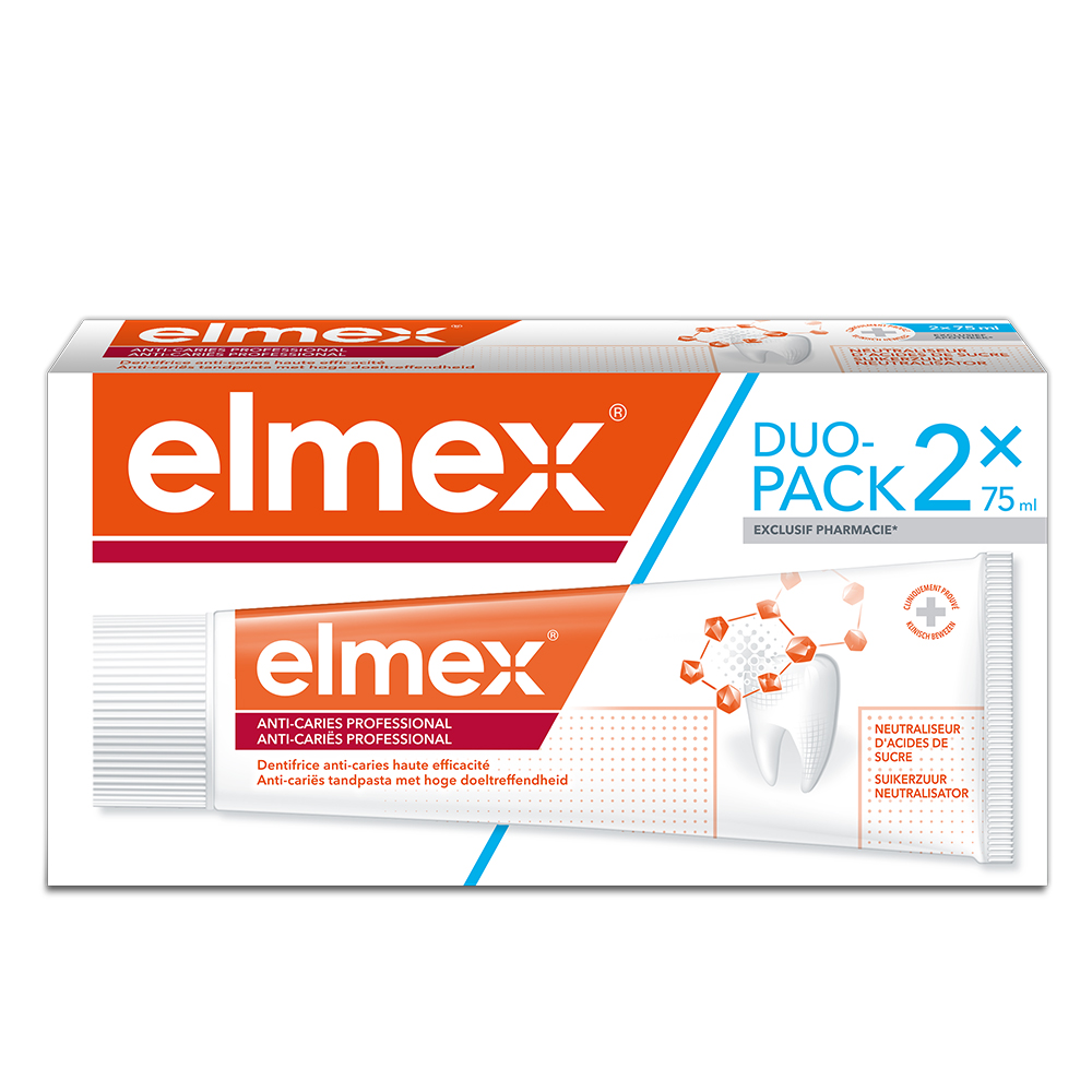 Elmex Fluoride Professional Toothpaste 2x75ml