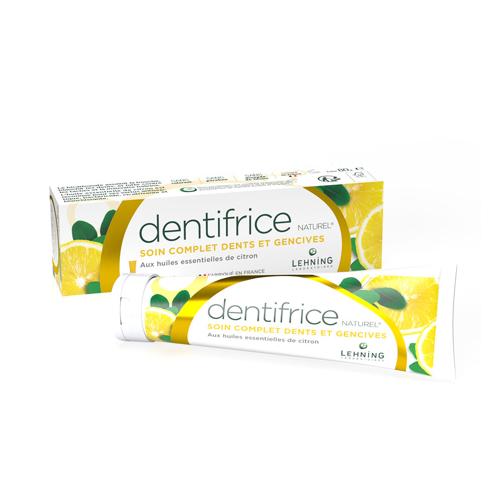 Lehning Tooth And Gums Care With Lemon And Essential Oils 80g