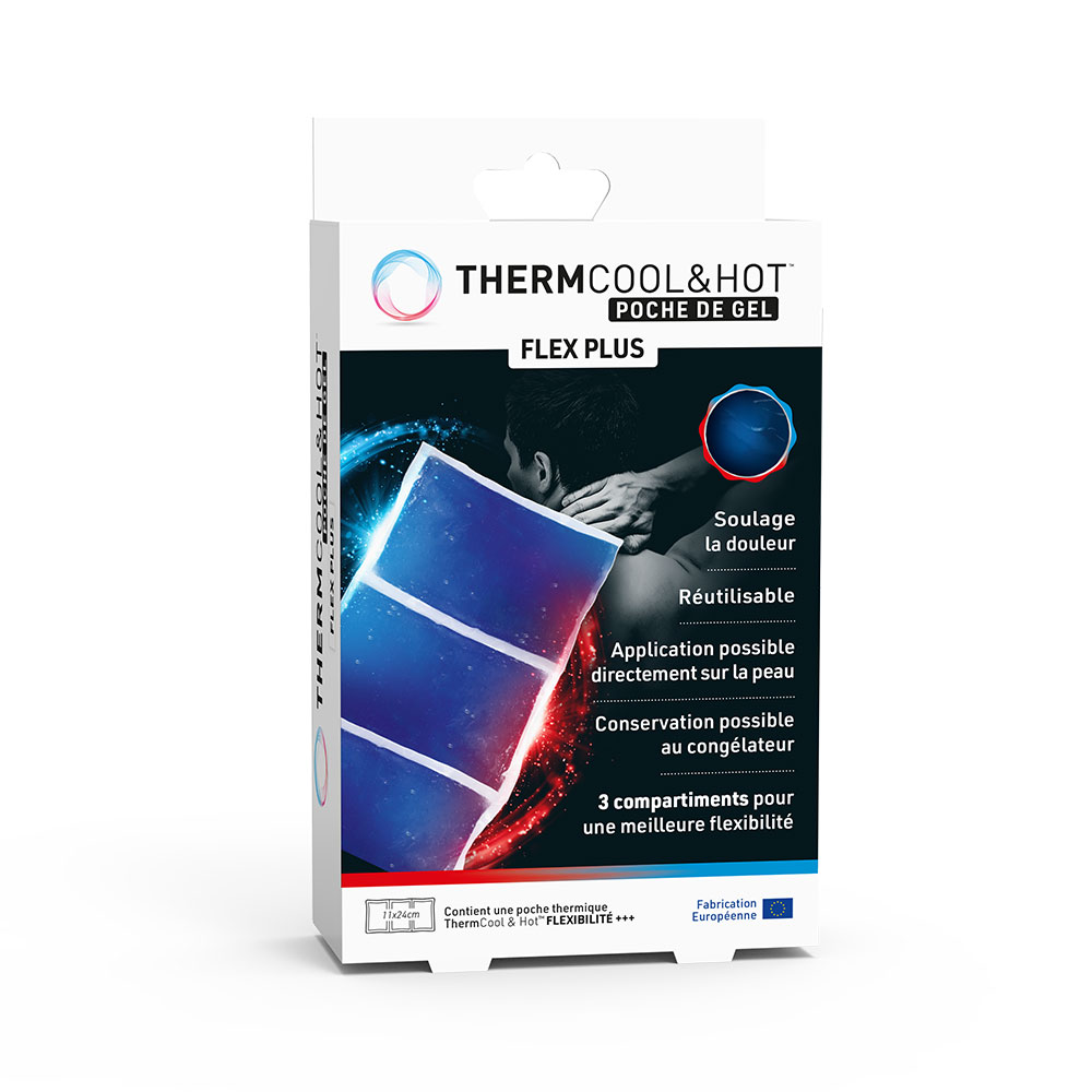Bausch&Lomb ThermCool&Hot Gel Flex plus Hot or cold action 1 pocket with 3 compartments 11x24cm