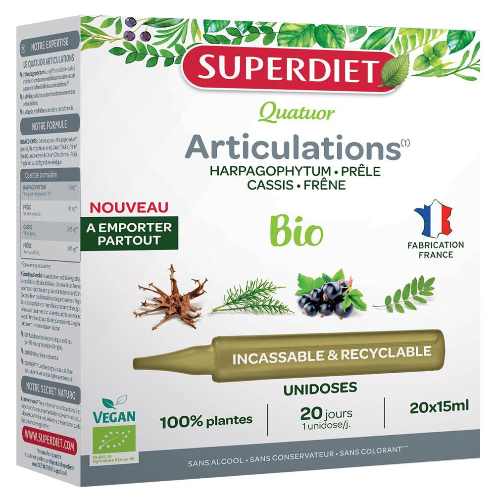 Superdiet Organic Harpagophytum for Joints' Health 20 Ampoules