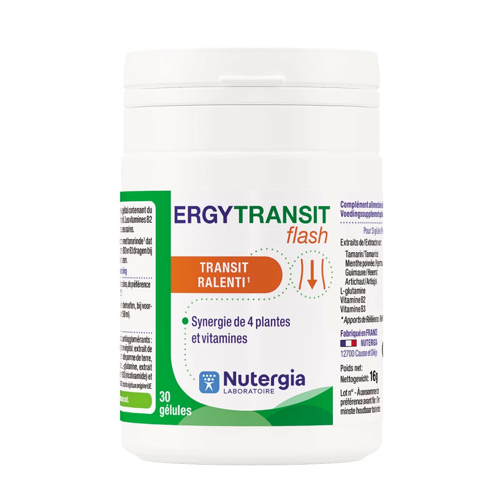 Nutergia Fast-acting transit support slow transit 30 capsules