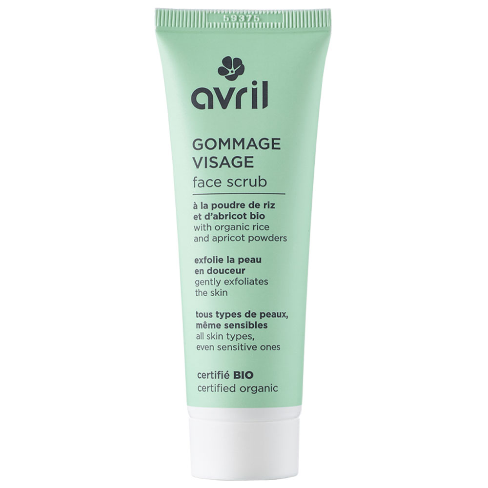 Avril Organic rice and apricot powder face scrub 50ml