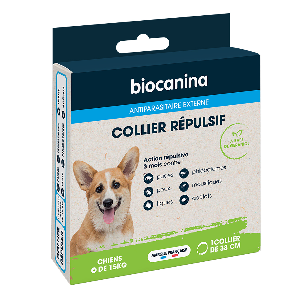 Biocanina Pest Control Repellent collar for dogs weighing less than 15kg x1