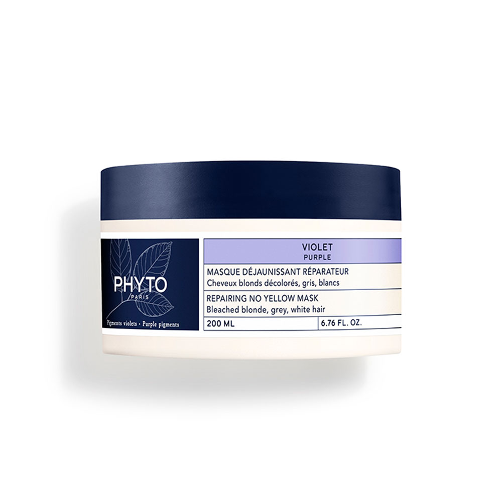 Phyto Paris Violet Rejuvenating Repairing Masks Bleached Blonde, Grey, White Hair 200ml