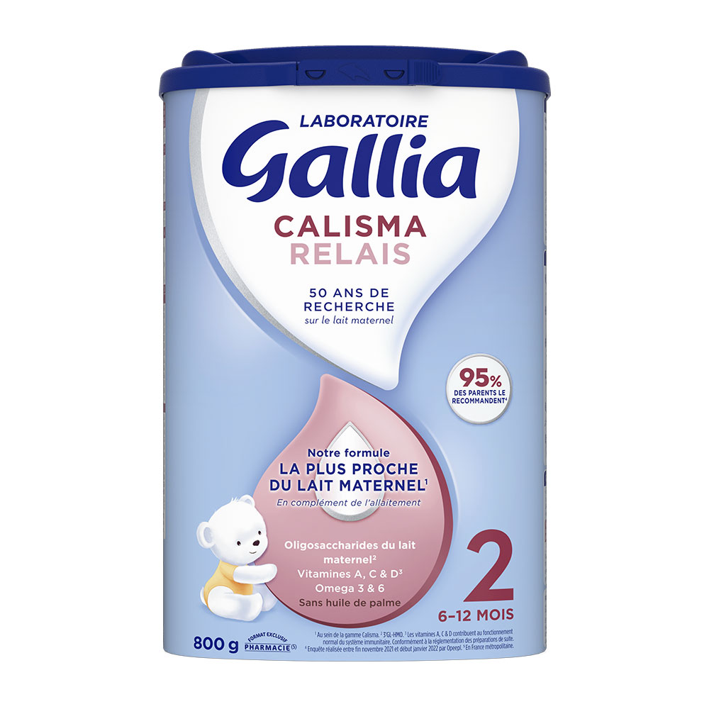Gallia Calisma Follow-up milk powder suitable from 6 to 12 months 800 g