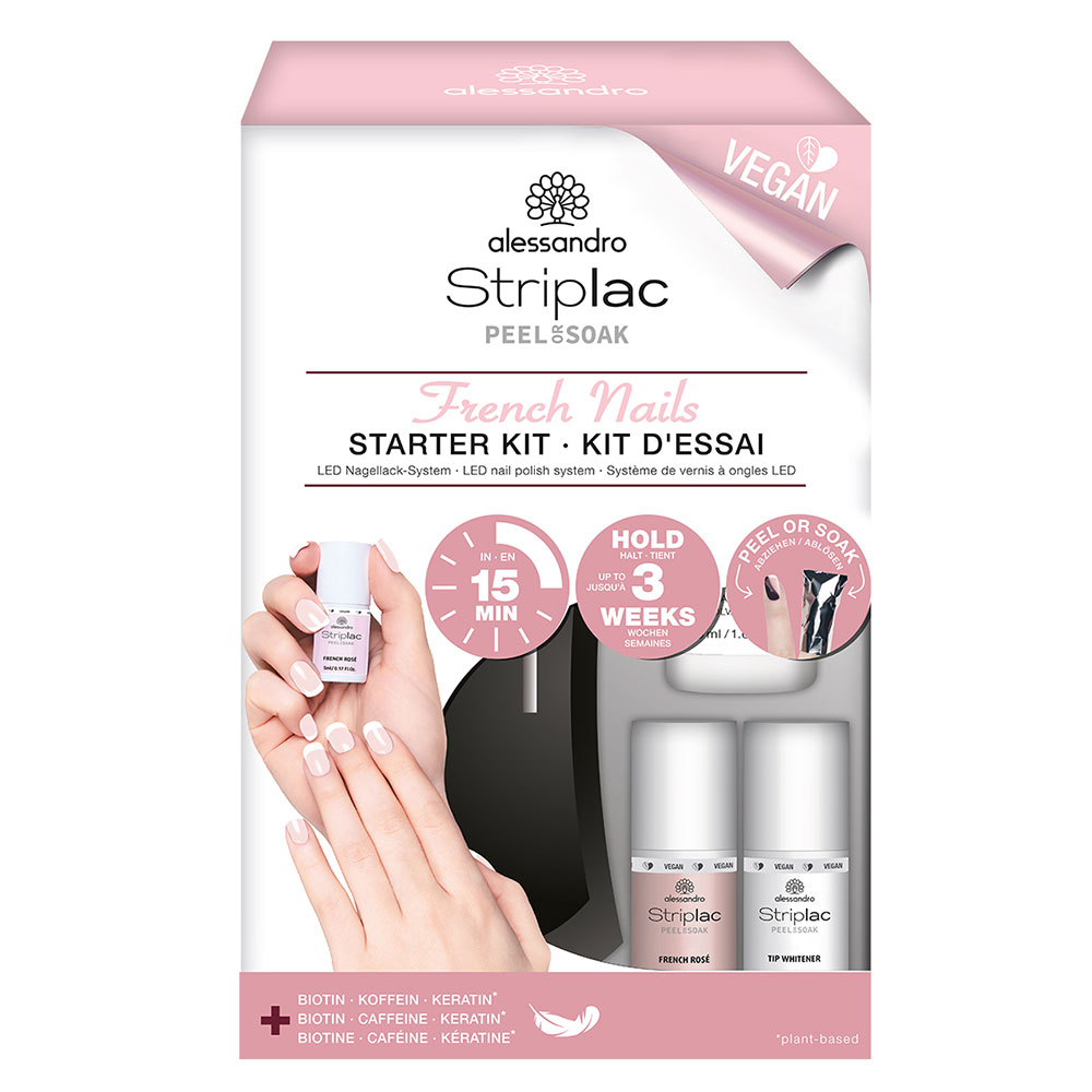 Alessandro Striplac Peel Or Soak French Manicure Kit Semi-permanent