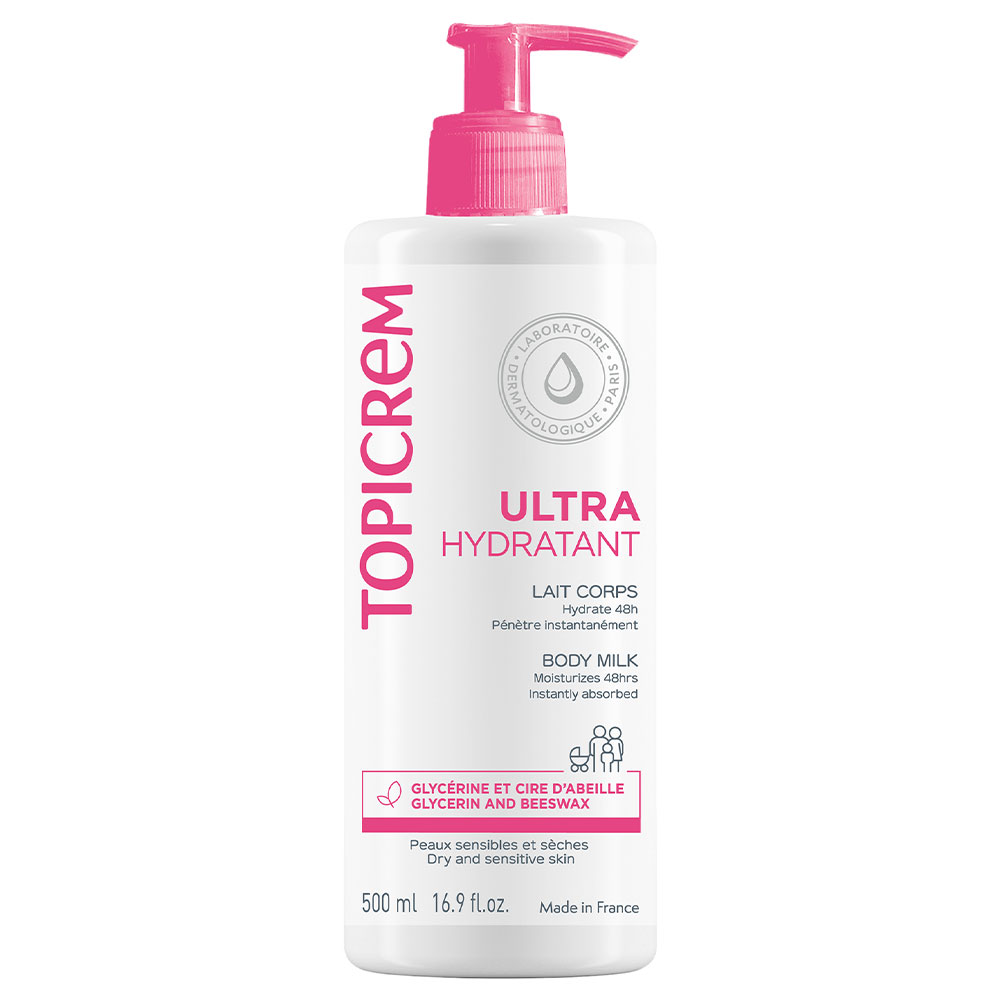Topicrem Ultra-Hydrating Ultra Moisturizing Body Milk Peaux Sensibles Et Seches 1L