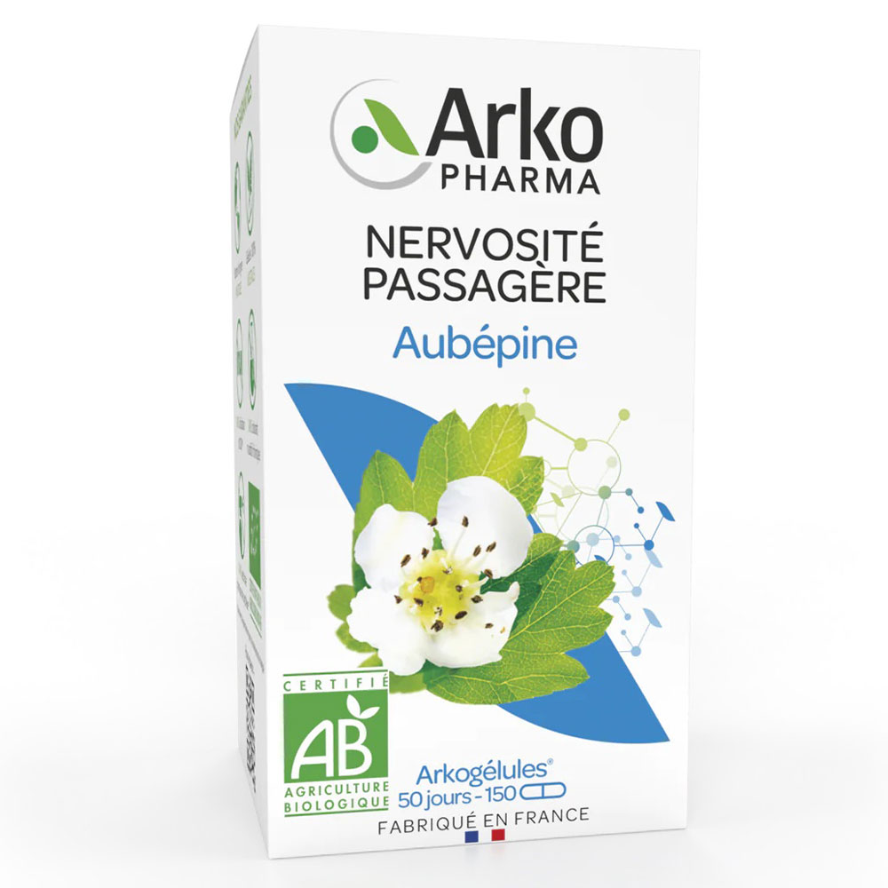 Arkopharma Arkocapsules Temporary Nervousness Hawthorn Bio 150 Capsules