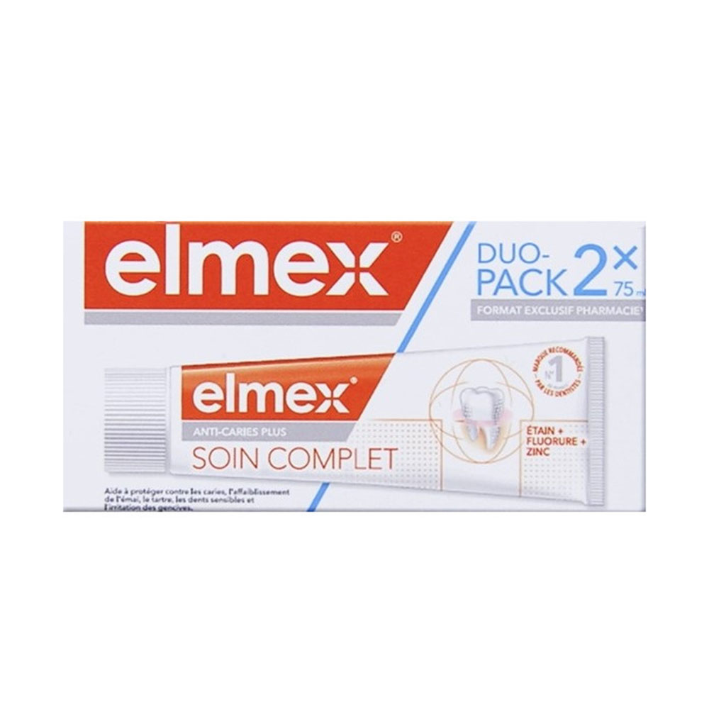 Elmex Fluoride Plus Elmex Dentifrice Intense Cleaning Toothpaste 2x75ml