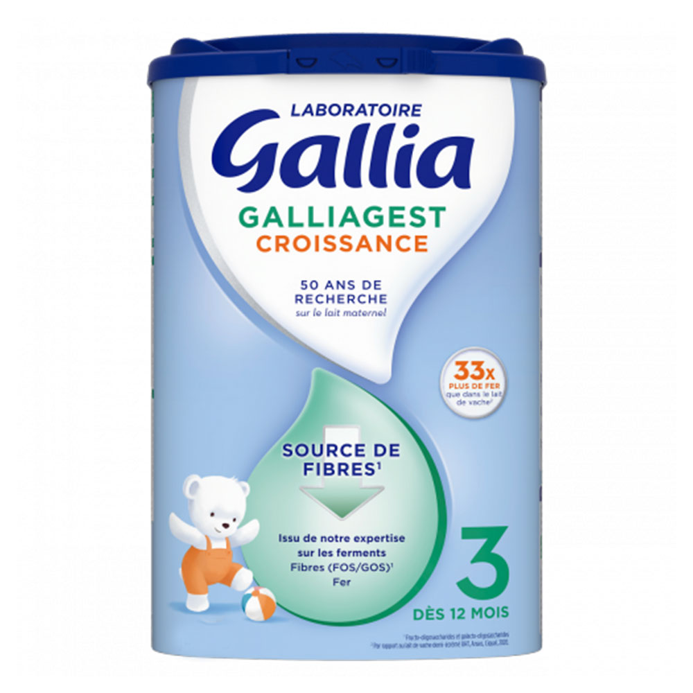 Gallia Galliagest Premium Growth 3 Powdered Milk premium growth milk for toddlers 1–3 years 800 g