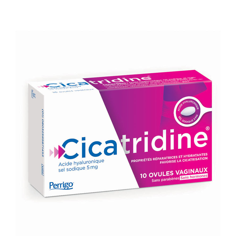 Cicatridine Vaginal pessaries intimate dryness and healing x10