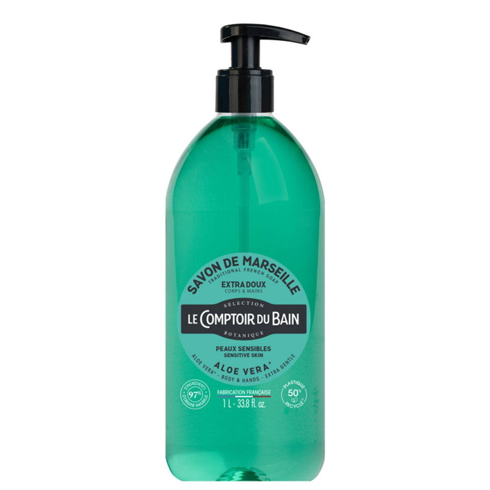 Le Comptoir Du Bain Savon De Marseille Body And Hands Soap Corps Et Mains Peaux Sensibles 1l