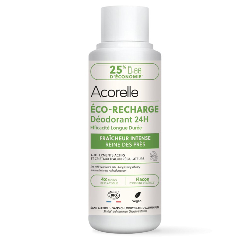 Acorelle Eco Recharge Déodorant Roll-On 24h Bio Certifiée Intense freshness 100ml