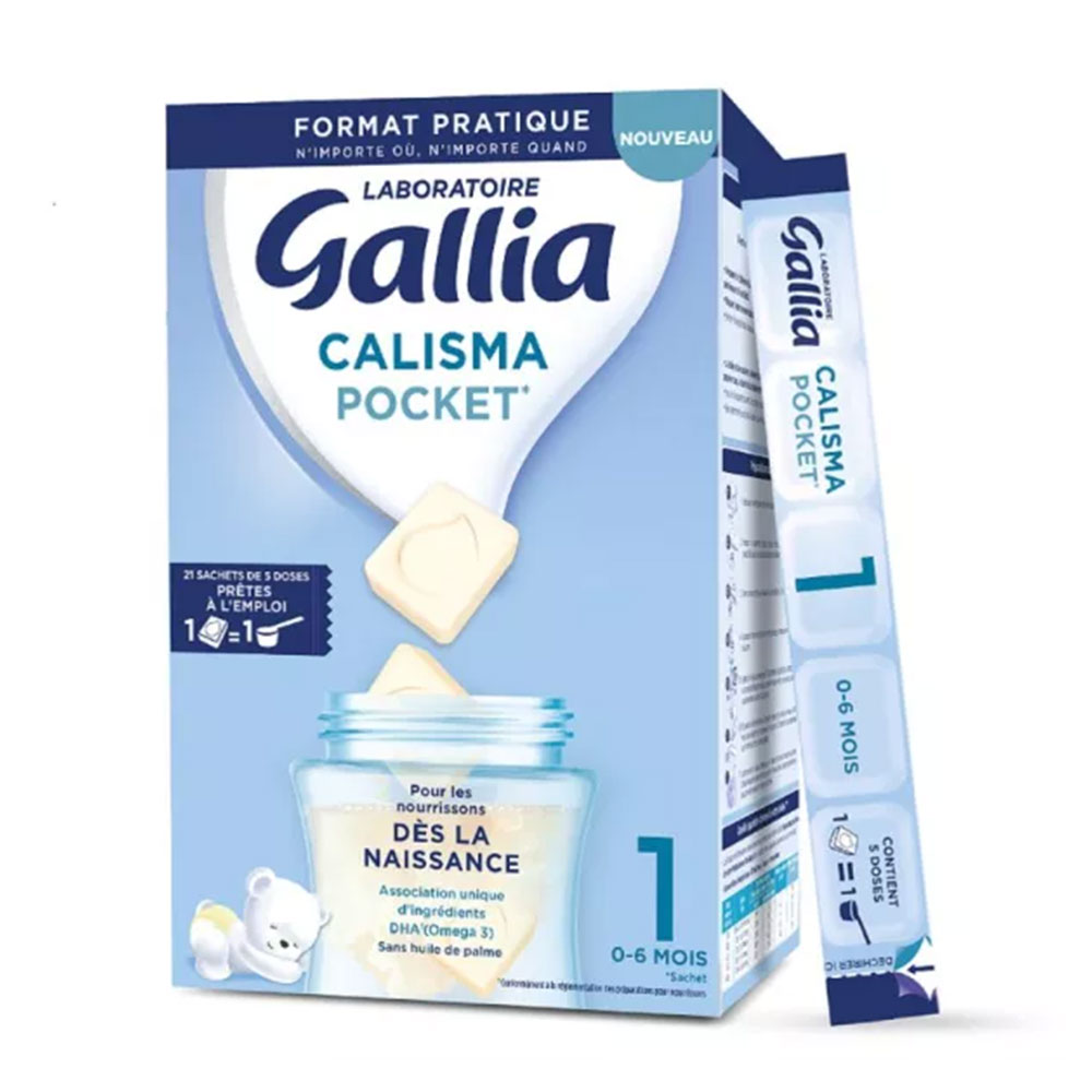 Gallia Calisma Pocket powdered milk from birth 21 Sachets of 5 Doses