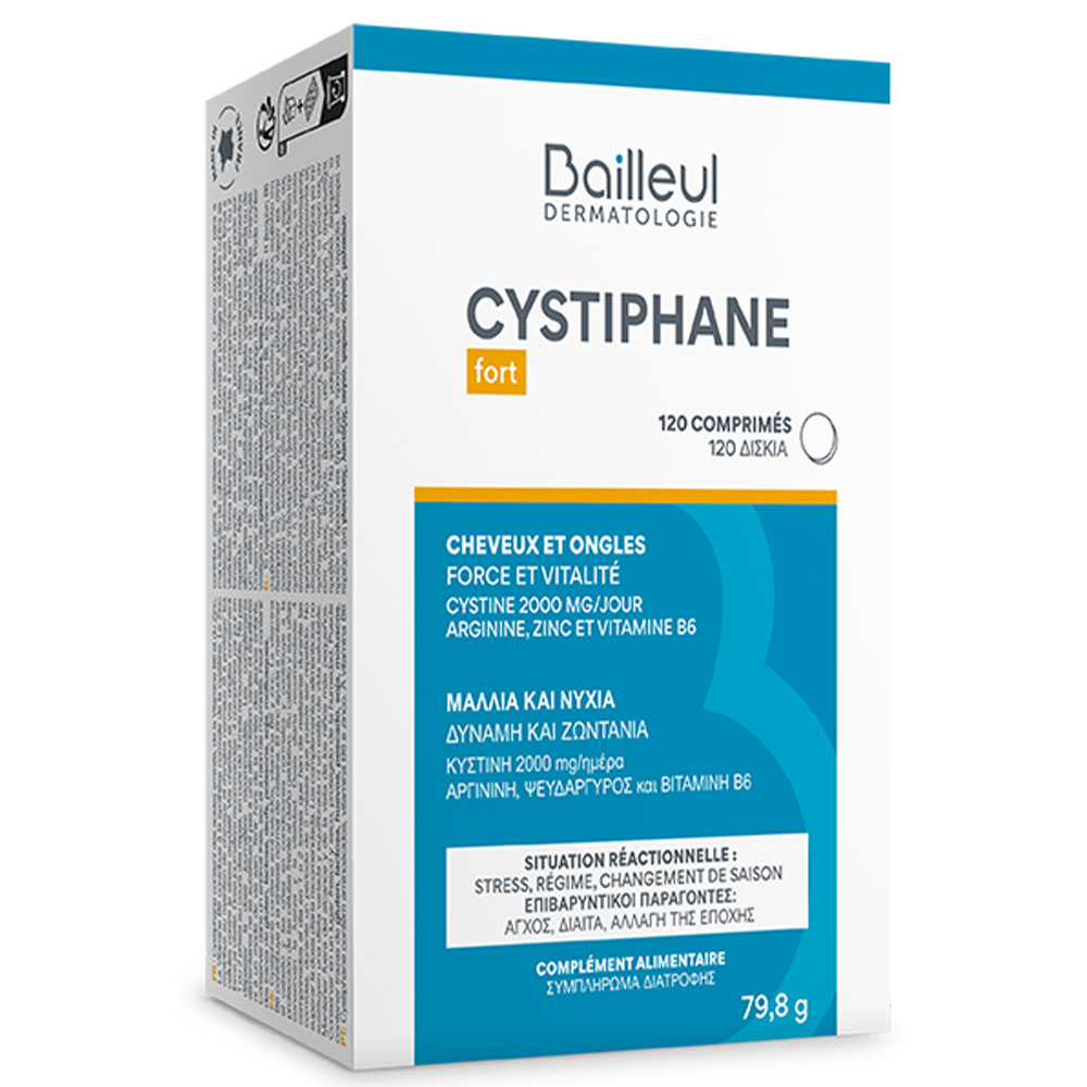 Bailleul Cystiphane Hair & Nails X 120 Tablets Fort 120 Comprimes