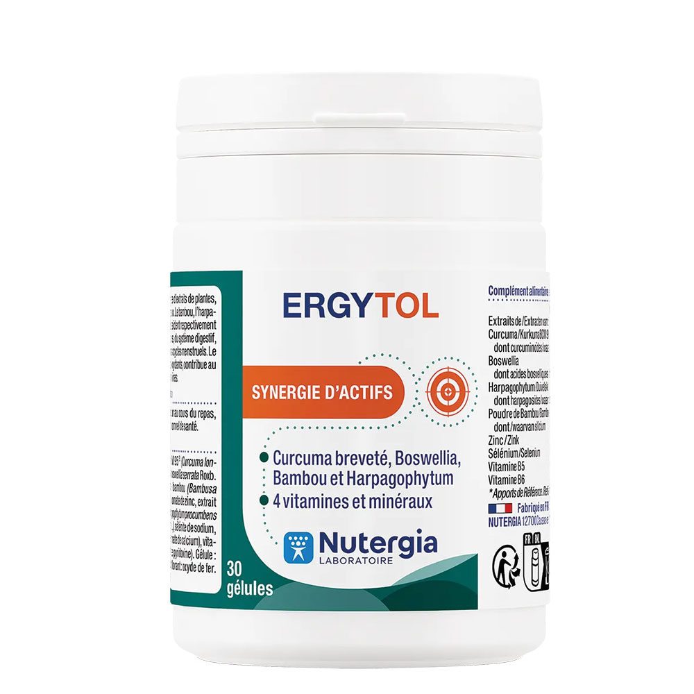 Nutergia Ergytol 30 Gelules Synergie d'Actifs 30 Géules