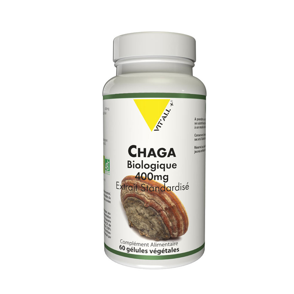 Vit'All+ Organic chaga 60 Vegetable Capsules