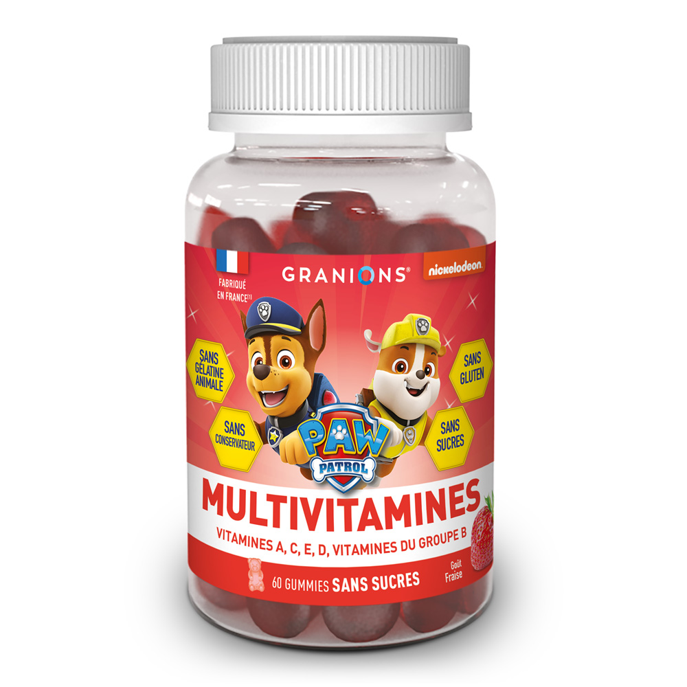 Granions Paw Patrol kids multivitamin gummies children strawberry 60 gums